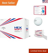 Unisex Adult 2 Dozen Soft Golf Balls - HEX Aerodynamics for All Skill Levels