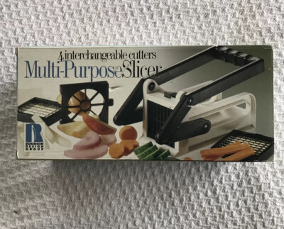 ROBINSON MULTI-PURPOSE SLICER W/ 4-INTERCHANGABLE CUTTERS SLICER, CORER, FRIES