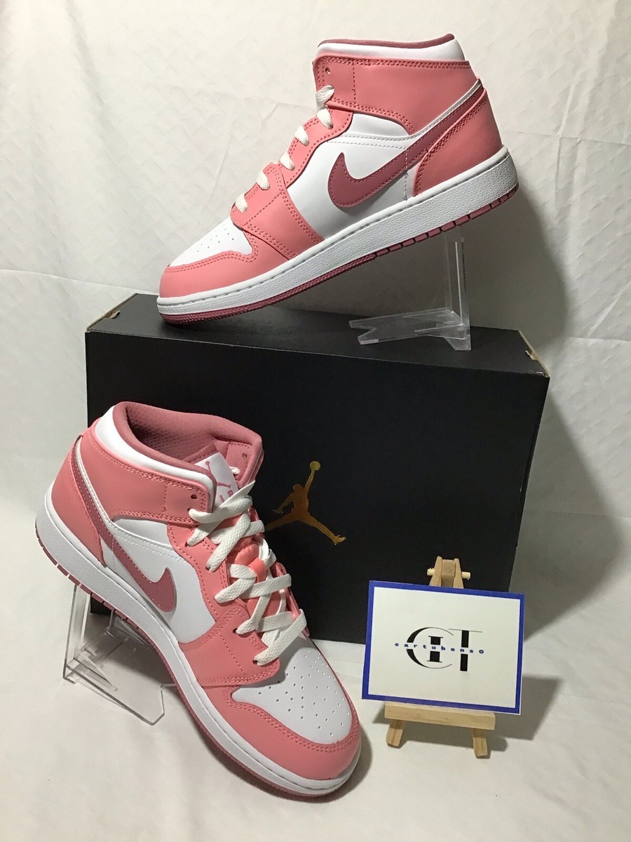 Nike Air Jordan 1 Mid Coral Chalk Pink Valentines DQ8423-616