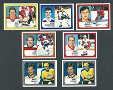 NHL - 1988-1989...7 Panini double Stickers...bend and peel