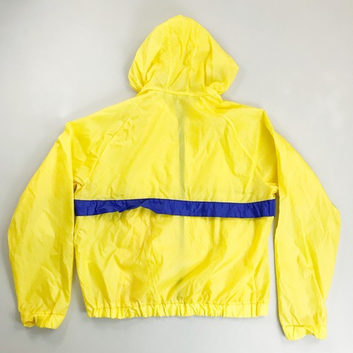 FIELD & STREAM Sailing Nautical Windbreaker Large VTG 80s 90s Preppy Yellow Blue - Picture 9 of 11