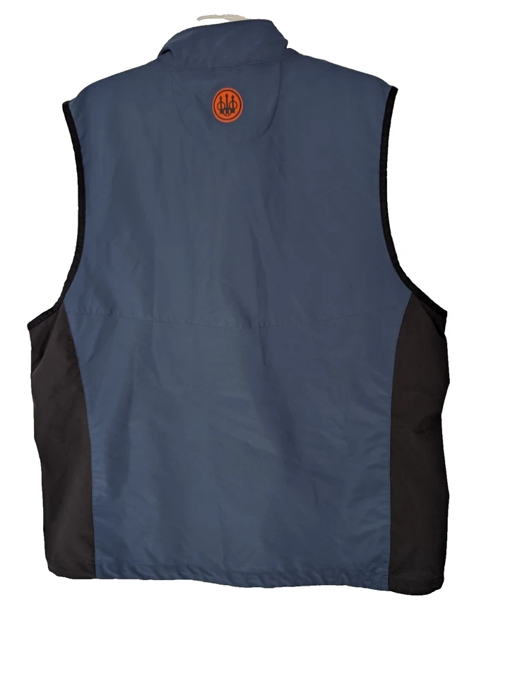 BERETTA Men's Windshell Lightweight Breathable Outdoor Vest Men’s Sz XXL Blue - Image 2 of 4