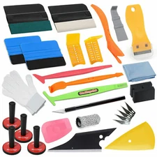 Pro Vinyl Squeegee Kit Car Wrap Application Tools Window Tint Film Tools