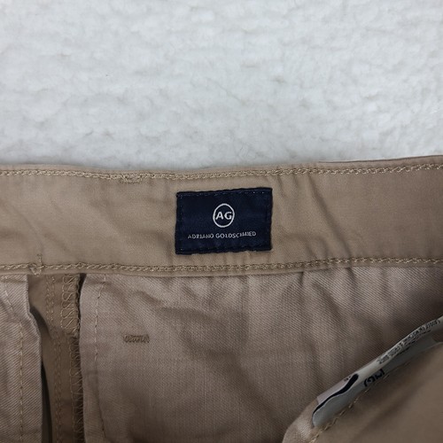 AG Adriano Goldschmied Wanderer Shorts Mens 30 Beige 8" Inseam Slim Trouser - 第 8/13 張圖片