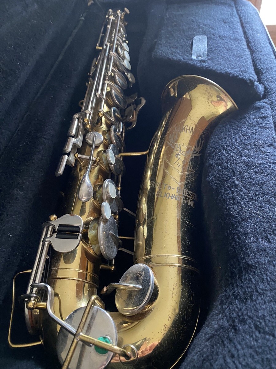 Buescher ELKHART 20A ALTO SAXOPHONE VINTAGE w case, mouthpiece