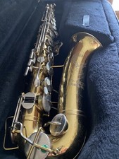 Buescher ELKHART 20A ALTO SAXOPHONE VINTAGE w case, mouthpiece, cap and ligature