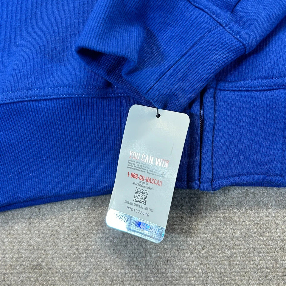 NASCAR Jimmie Johnson Racing Sudadera con Capucha Para Hombre 2XL Azul #48 Cremallera Completa G-III NUEVO Foto 4 de 4