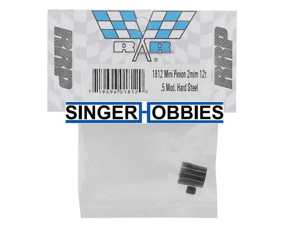 Robinson Racing 1812 Mini 8IGHT .5 Mod Hardened Steel Mini Pinion 2mm 12T  HH - Image 2 of 2