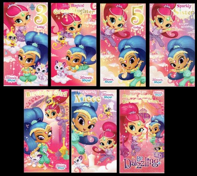 Personalised Birthday Card Shimmer And Shine Fille Petite Fille Soeur Maison Fetes Occasions Speciales Cartes De Voeux Papeterie