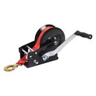 Boat Trailer Winch Hand Winch 3500lbs Heavy Duty Hook w/3ft Strap Manual Winch