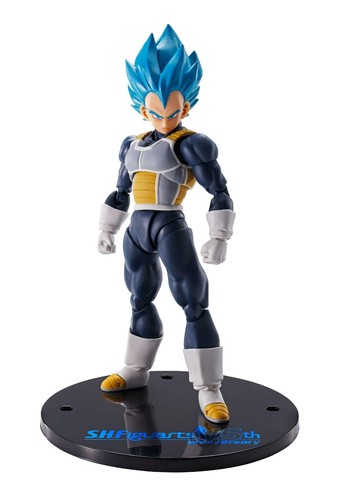 S.H Figuarts Vegeta Super Saiyan Blue 15Th Anniversary Dragon Ball Super 14cm - Imagen 2 de 4