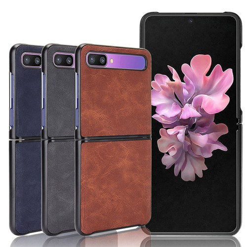 Leather Case Back Cover Protection for Samsung Galaxy Z Flip 5G Mobile Phone - Photo 2 sur 15