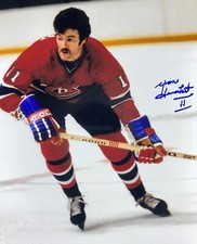 YVON LAMBERT (2) Montreal Canadiens Autographed 8x10 Photo