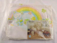 Vtg Riegel Hallmark Teddy Time 2 Receiving Blankets New NOS sealed In Plastic