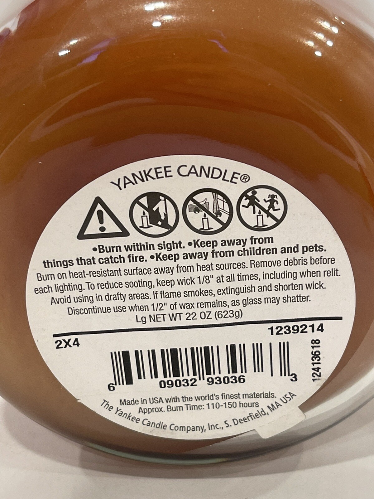 RETIRED RARE NEW YANKEE CANDLE 2X4 LUMBER SCENTED 22 OZ JAR LARGE 22oz