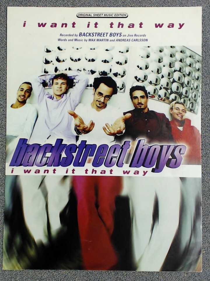 I Want It That Way, Recorded by Back Street Boys 1999 | eBay