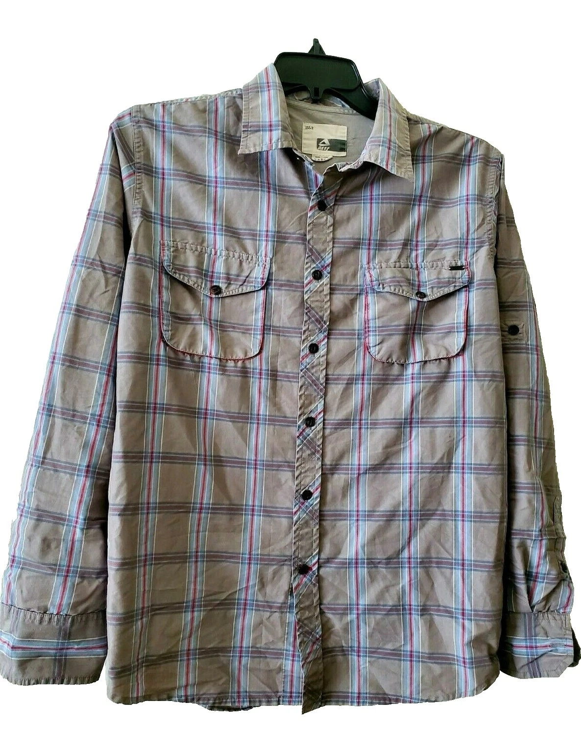Reef Regular Size L Casual Button-Down Shirts for Men