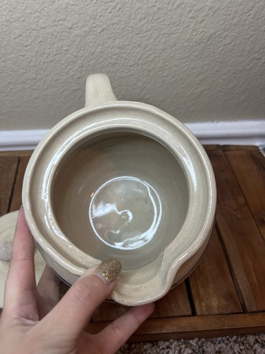 Marshall Pottery Pitcher W/lid Blue Stripe Master Potter Tommy Humphries Signed - Picture 7 of 9