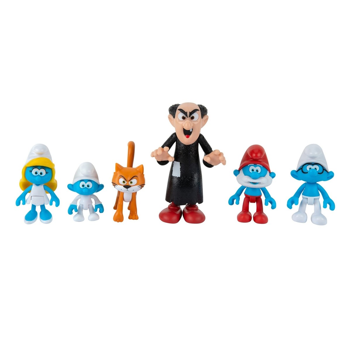 The Smurfs GARGAMEL VS Smurfs 6 Figure Multipack - Features 2-Inch