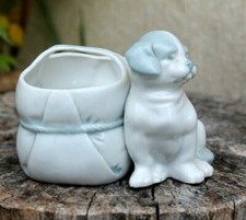 chien en porcelaine petit vide poche  pour condiment ou autre ??