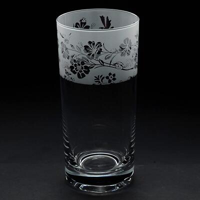 Highball Glass Decorated Ladybird Sandblast Animal Drinking Tumbler Gift Animo