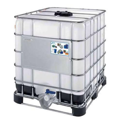 Cisterna in plastica nuova 1000 Lt, omologata, pallet metallo/plastica, 2"