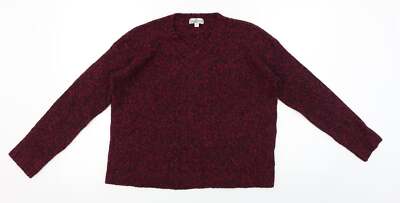 up fashion Damen lila Rundhalsausschnitt Acrylmischung Pullover Größe S