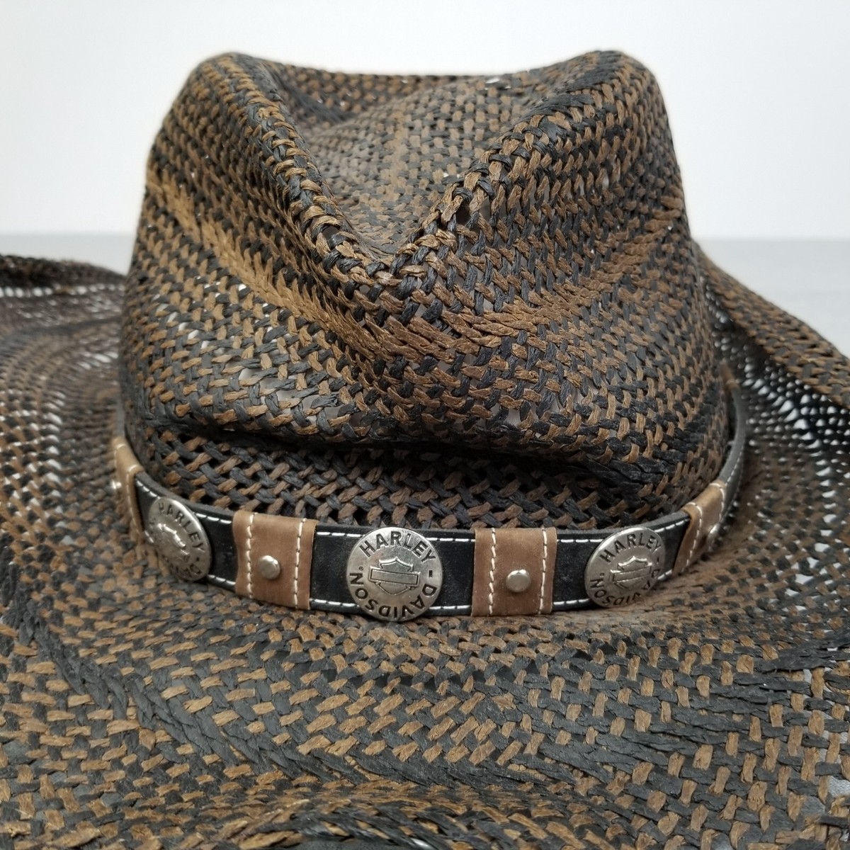 VINTAGE Harley Davidson Hat Cap Men's Medium Cowboy Western