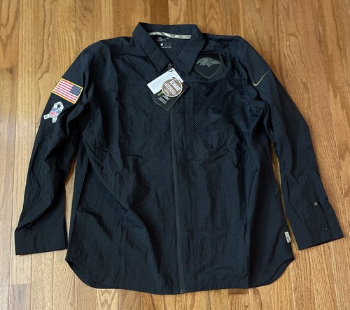 Men's Baltimore Ravens Nike Salute To Service Sideline Jacket NWT Large - 第 1/2 張圖片