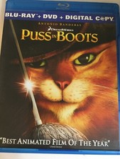 Puss in Boots Blu-Ray  DVD Ships Same Day With Tracking