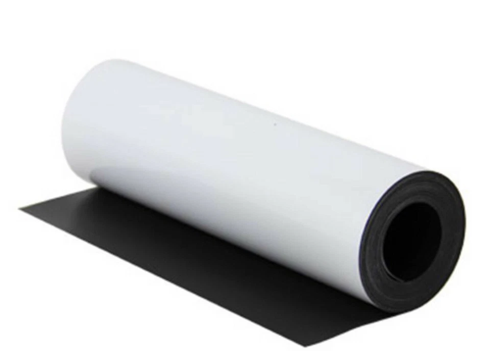 Magnetfolie Magnetschild Magnetstreifen Fahrzeug KFZ Magnet Werbung 0,85mm weiß - Bild 1 von 1