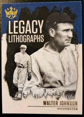 2021 Diamond Kings Baseball Walter Johnson Legacy Lithographs #LL-17 Nationals