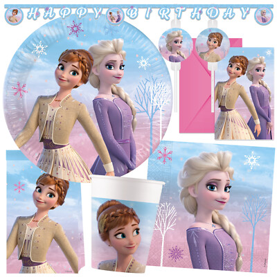 FROZEN 2 WIND SPIRIT- Eiskönigin Kindergeburtstag Party Deko Set Anna Elsa Olaf