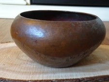 Robert Riddle Jarvie Hammered Copper Low Bowl Mission Copper Mission Style Decor