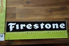 Alter Aufkleber Motorsport Tuning Zubehör Reifen FIRESTONE (schwarz/weiß)