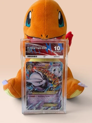 HUGE low pop Pokemon M Mewtwo EX 63/162 Rare XY Breakthrough ACE 10 GEM MINT