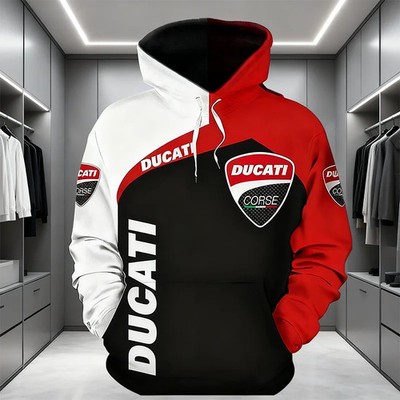 Ducati Racing Corse Hoodie Herren Mode Street Sportbekleidung