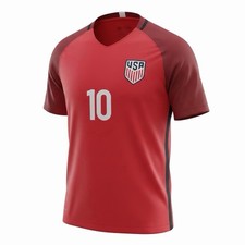 Nike USA Soccer Jersey PULISIC #10 Red USMNT Shirt Men’s Size L