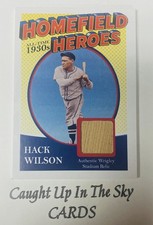 2026 Historic Autos 1930's Hack Wilson Homefield Heroes Wrigley Field Relic /25