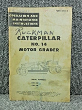 Factory CAT Caterpillar no. 14 Motor Grader 64C 78E Operation Maintenance Manual