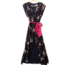 Eliza J Floral High Low Maxi Dress Women 14 Party Wedding Guest Whimsy Fairygoth