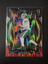 2024 Panini Select #40 Aaron Rodgers Black/Red shock Prizm