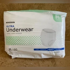McKesson Adult Disposable Pull On Up Underwear Diapers M Heavy Absorbency 20 Ct
