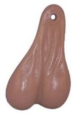 Truck Nuts, Solid Color-Flesh, 8" Tall Series, Made in USA