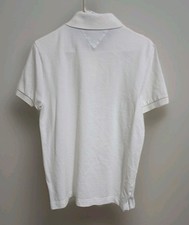 Tommy Hilfiger White Solid Knit Polo Shirt Mens M Custom Fit Short Sleeve