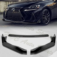 For 2017-2020 Lexus IS-Series AR-Style Painted Black Front Bumper Lip Spoiler