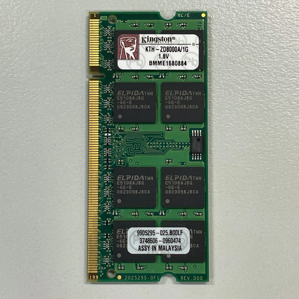 Kingston 1GB DDR2 RAM PC2-4200 533MHz non-ECC Unbuffered SODIMM KTH-ZD8000A/1G - Image 3 of 3