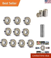 10PCS 608ZZ Miniature Deep Groove Ball Bearings for Skateboards  Inline Skates