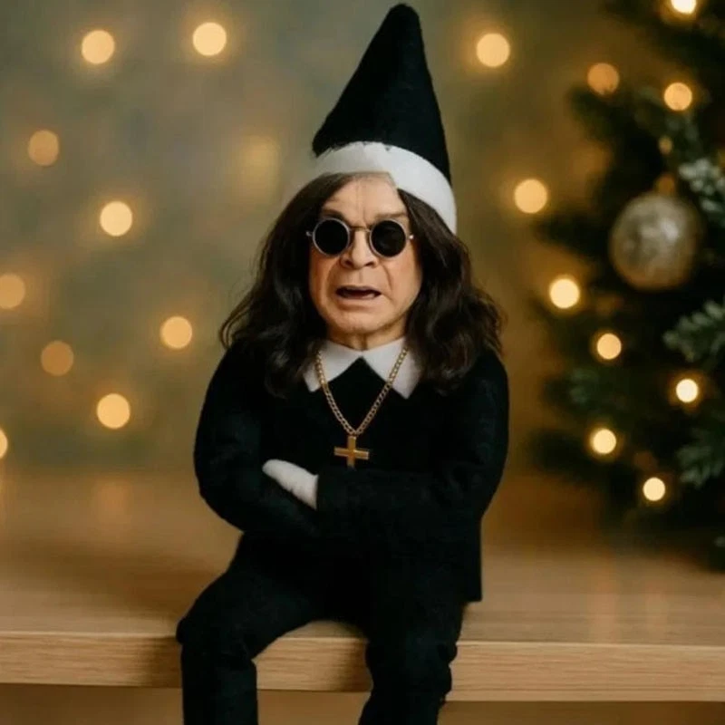 Ozzy Christmas Elf Doll Christmas Trees Decoration Ornament Music Godfather Doll - Image 3 of 4