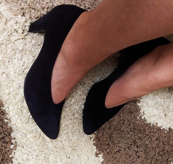 Women Paul Green Heels Navy Suede 39.5